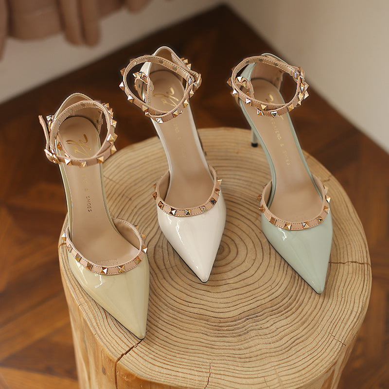 Ydajere High Heel Sandals for Women New Spring Toe Cap Stilettos Pumps Pointed Toe Spring All-Matching 19202