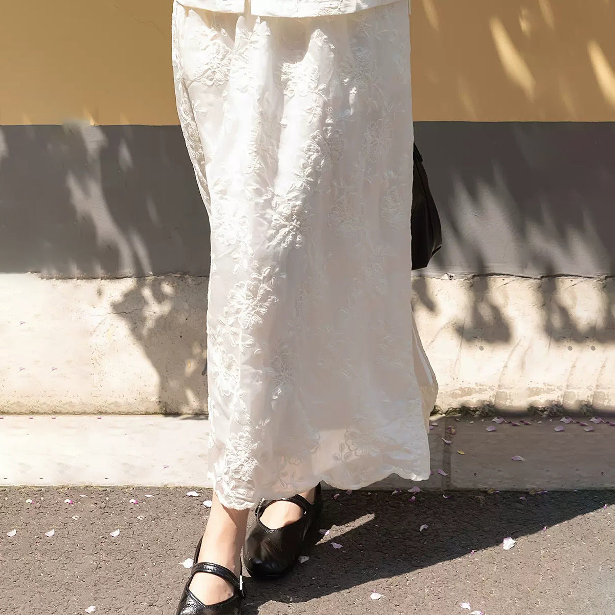 New Chinese-style women's summer, suit skirt summer women's two-piece set, pink satin shirt B0628 Chinese skirt