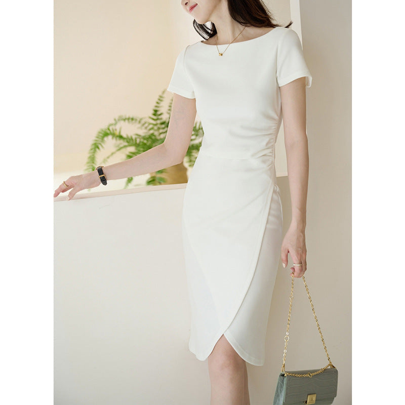 2025 High-end three-dimensional cutting, new Chinese style dress, waist long skirt women's new skirt summer