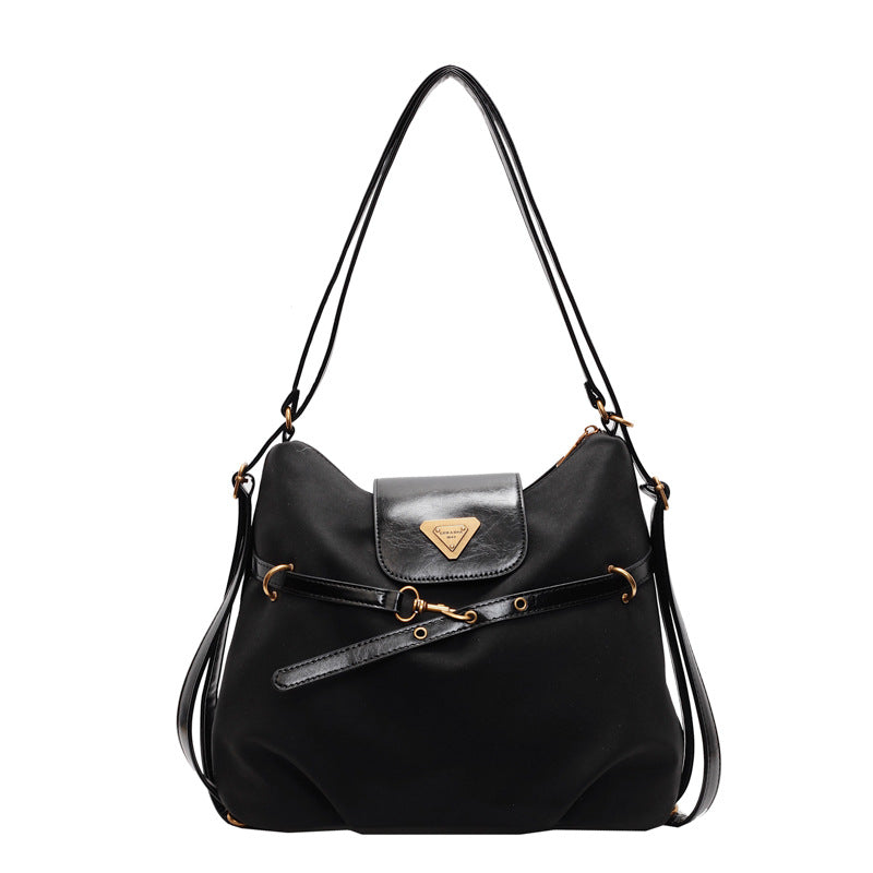 VLOVELAW 2025 Casual commuting retro matte large-capacity bag women's popular new fashion double shoulder back bag single shoulder tote bag