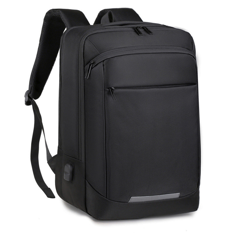 2025 Business backpack fashionable new large-capacity simple travel bag casual men's computer backpack male student schoolbag
