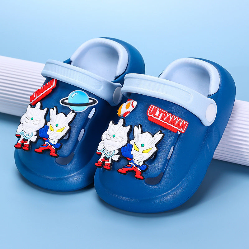 VLOVELAW Ultraman New Children's Slippers Summer Boys Baby Non-Slip Hole Shoes Boy Beach Shoes Sandals