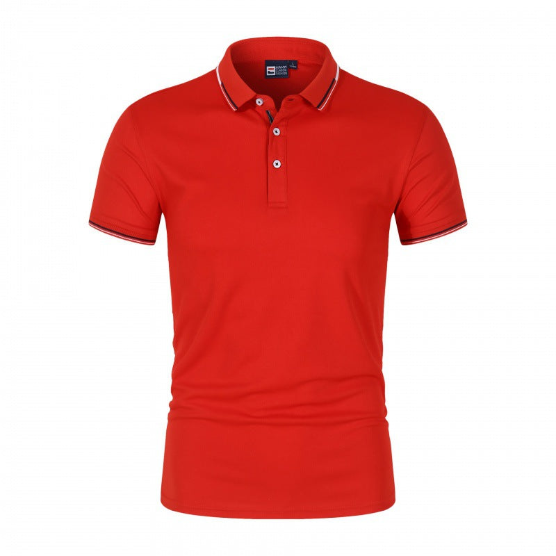 VLOVELAW 2025 Summer POLO shirt ZT-shirt black and white work clothes short-sleeved work clothes advertising cultural shirt printed logo