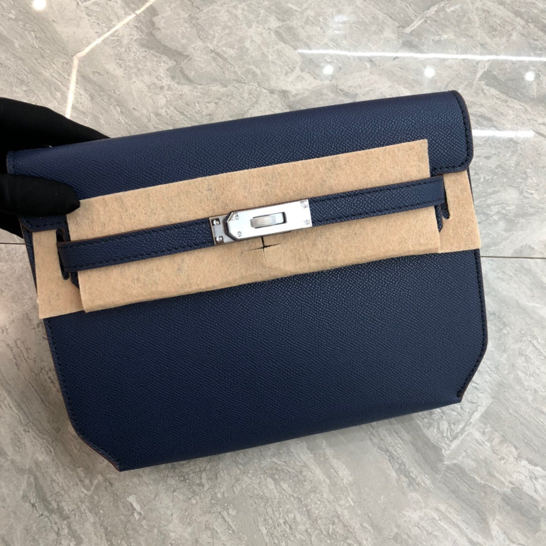VLOVELAW 2025 New fashion retro underarm shoulder bag genuine leather palm pattern cowhide Kai bag underarm street trend messenger bag