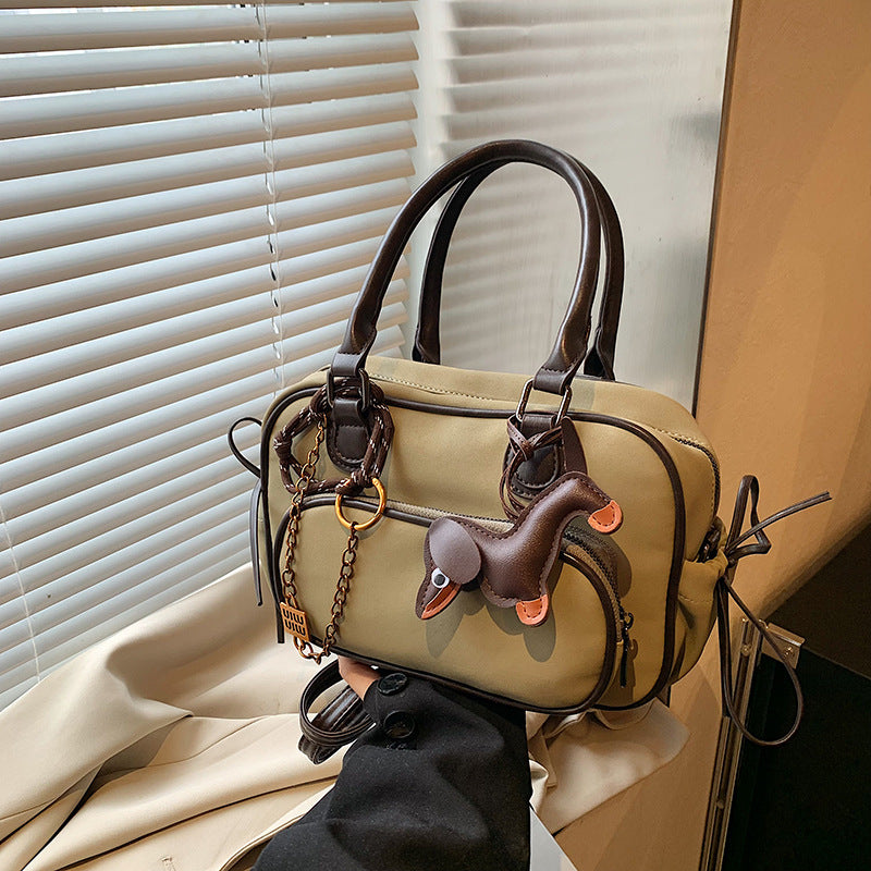 VLOVELAW 2025 Retro backpack bag women's popular new trendy fashion Korean version portable briefcase large capacity casual shoulder backpack