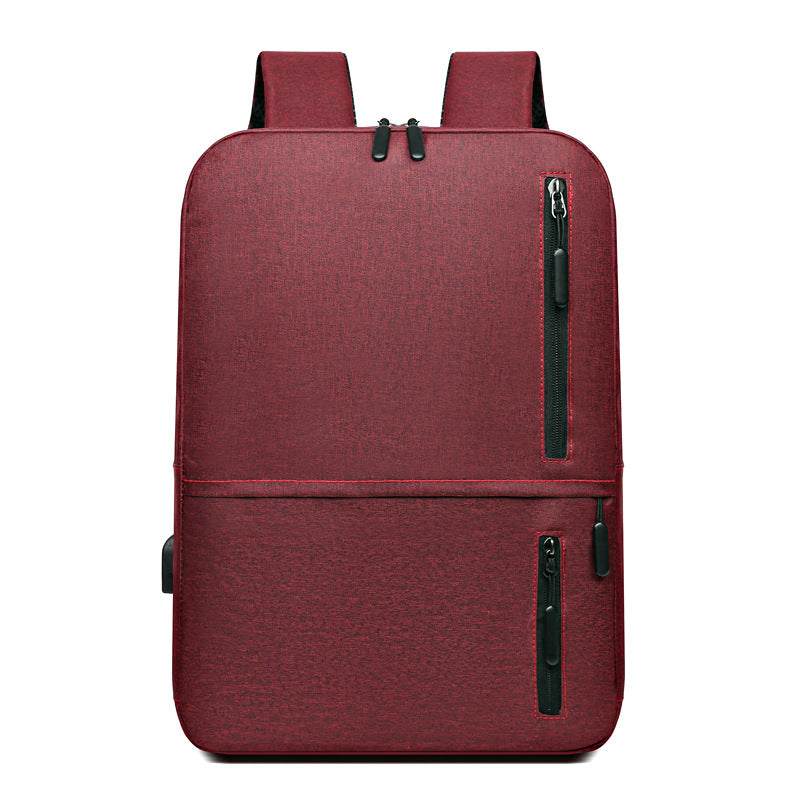 2025 New Men's Oxford Cloth Business Commuter Computer Bag Large Capacity Business Travel Backpack Rechargeable USB Bag