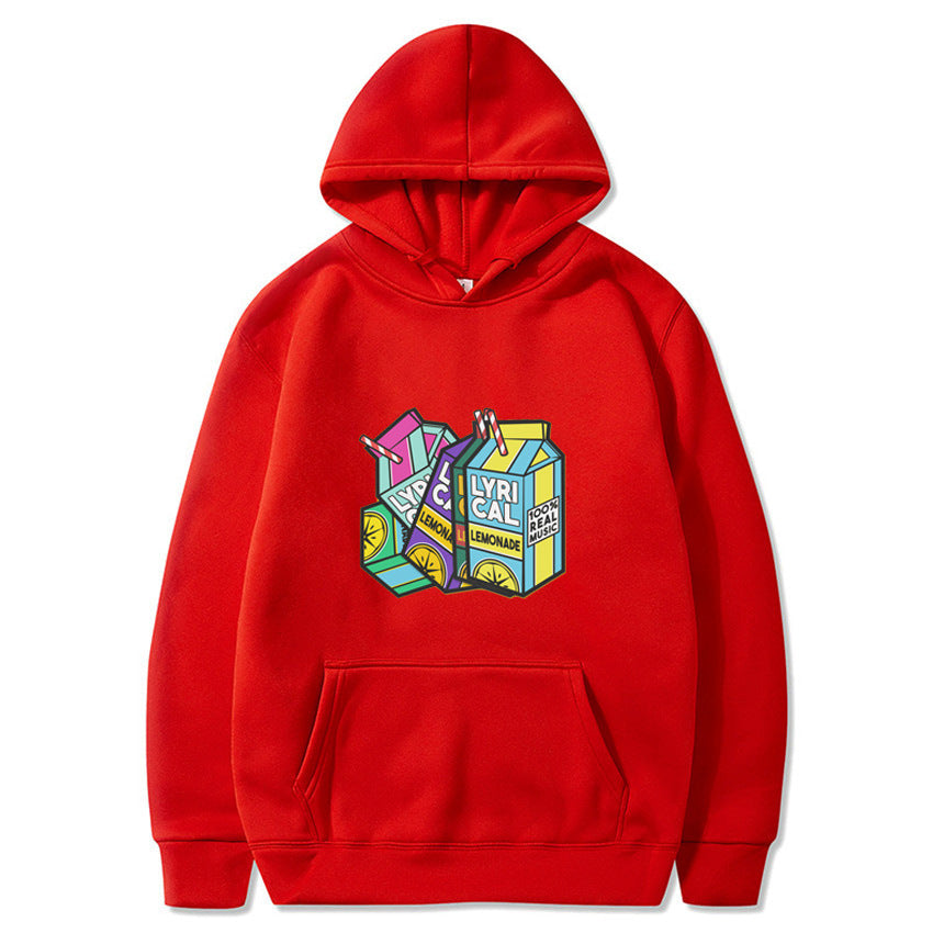 VLOVELAW 2025 lyrical lemonade lemon print fleece hooded sweater men and women hoodies