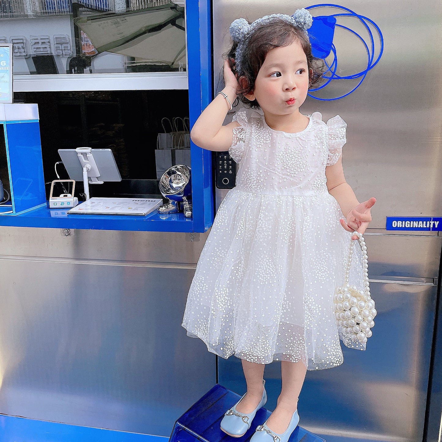 Girls' Dress Children's Clothing Wholesale 2025 Summer Western Style Butterfly Children's Princess Dress Baby Puffy Tulle Skirt