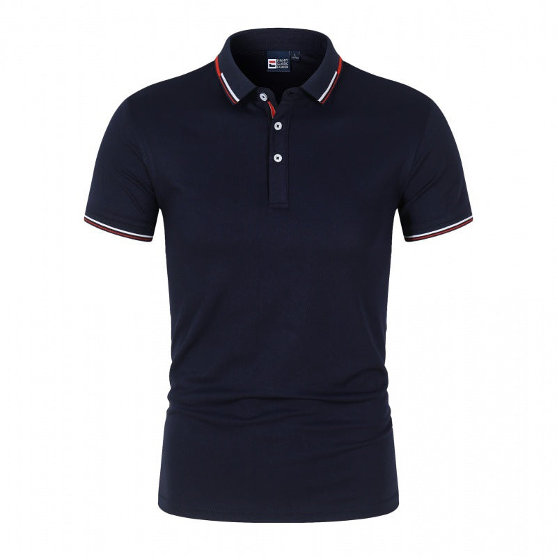 VLOVELAW 2025 Summer POLO shirt ZT-shirt black and white work clothes short-sleeved work clothes advertising cultural shirt printed logo