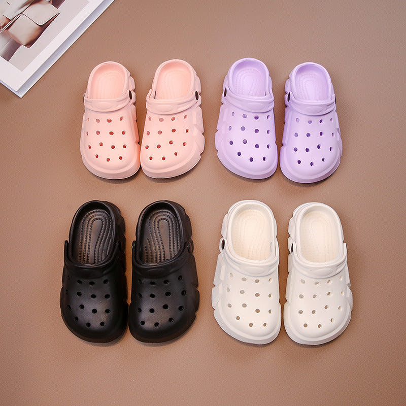 VLOVELAW Slip-on Hole Shoes Boys' Sandals Summer Breathable Medium and Big Children Lightweight Girls' Sandals Beach Shoes