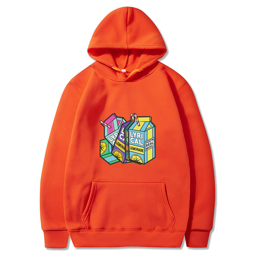 VLOVELAW 2025 lyrical lemonade lemon print fleece hooded sweater men and women hoodies