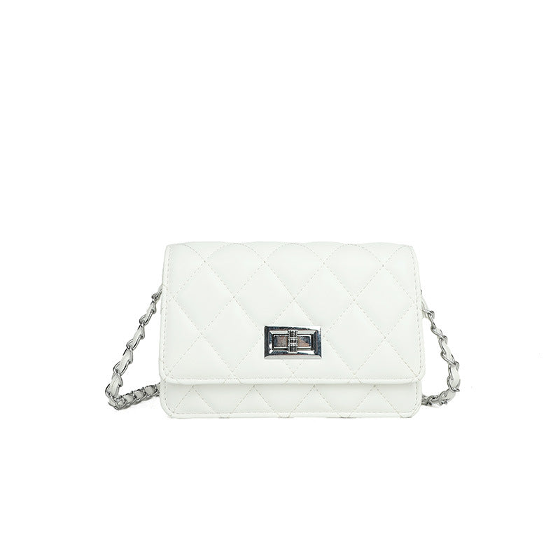 VLOVELAW 2025 Rhombus chain bag women's popular new fashion and high sense ins messenger bag versatile casual mini square bag