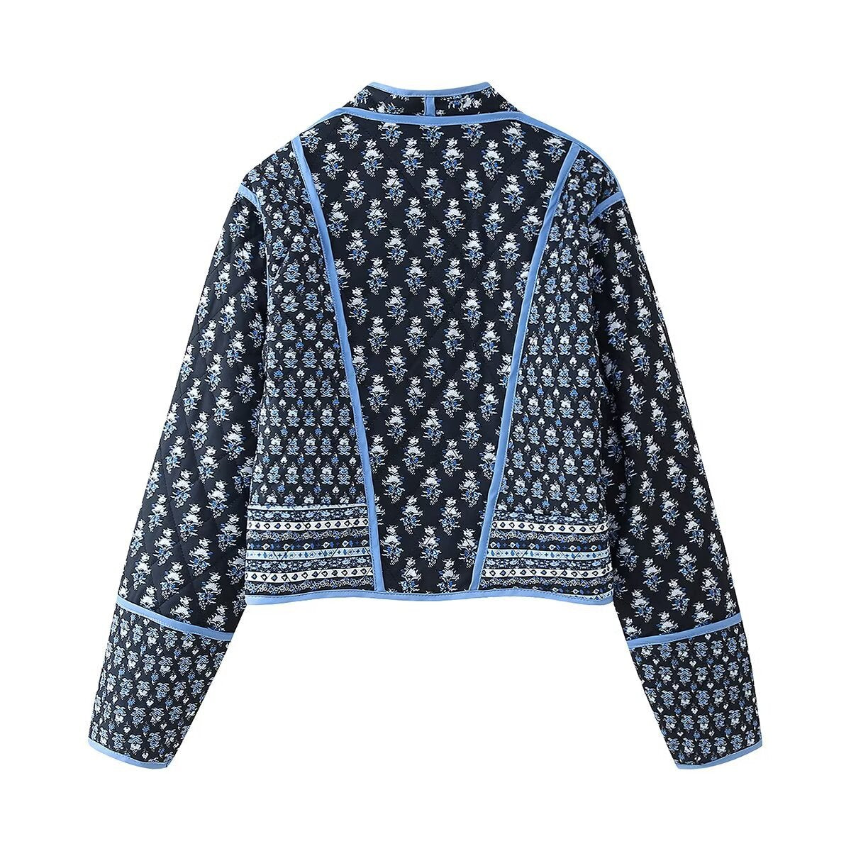 2025 autumn and winter new products European and American cross-border women's clothing street fashion two-sided quilting cotton cotton jacket w028 6402