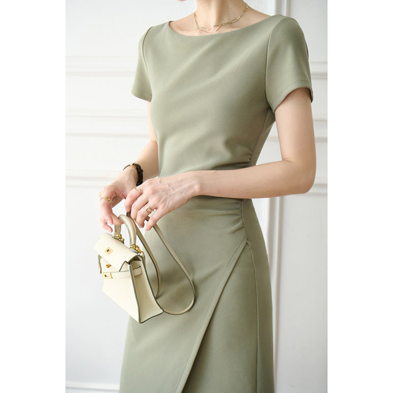 2025 High-end three-dimensional cutting, new Chinese style dress, waist long skirt women's new skirt summer