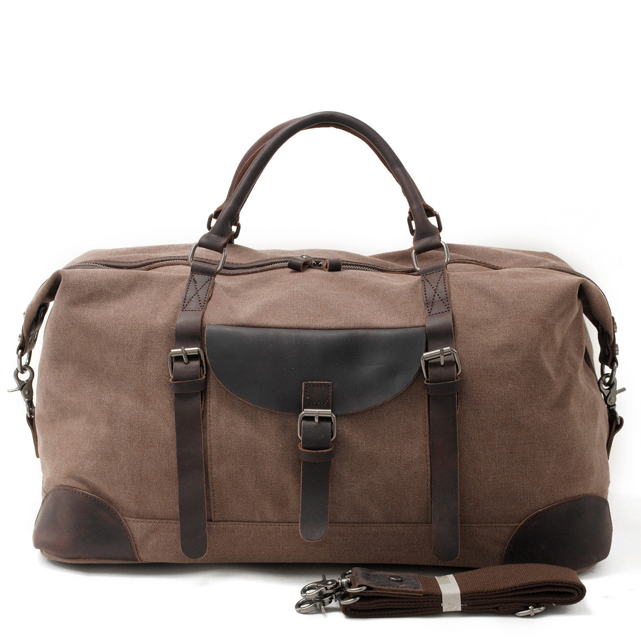 VLOVELAW 2025 Muchuan cloth bag large capacity canvas handbag messenger men's bag luggage bag mad horse leather travel bag household leisure simple
