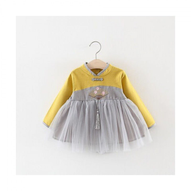 Little Girl Summer Cute One Year Old Celebration Dress Baby Summer Western Style Fashion 1 Princess Dress Girl Dress