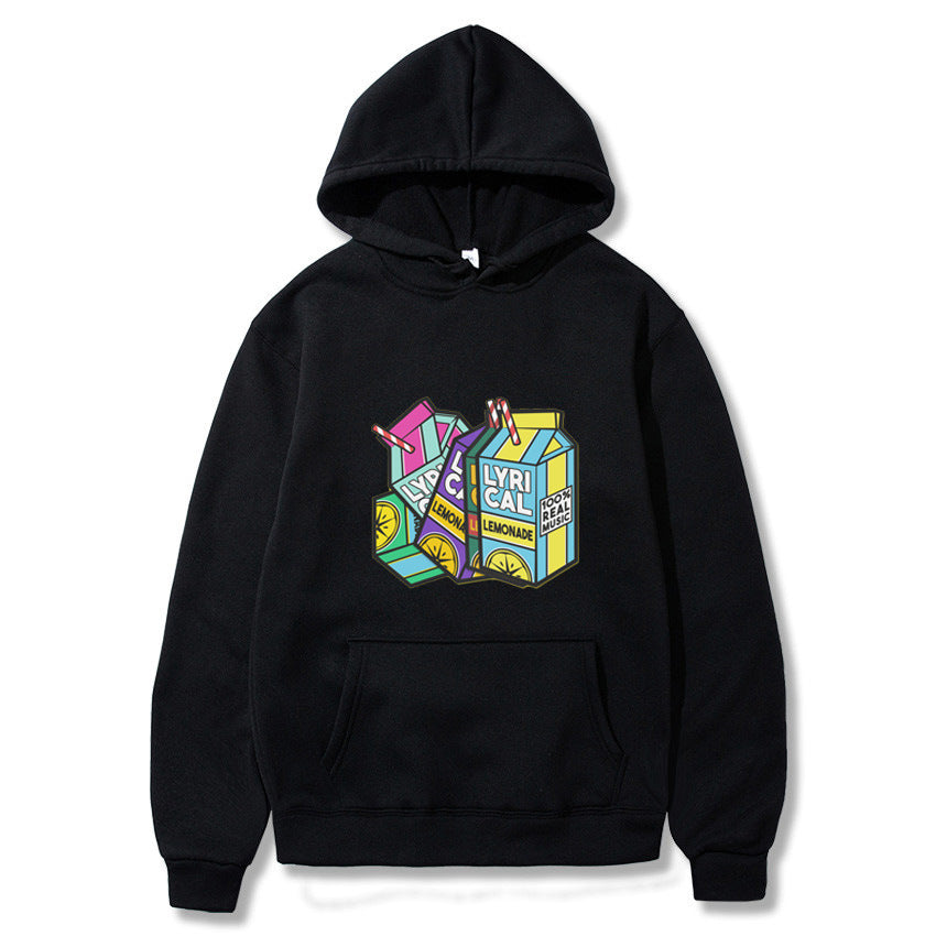 VLOVELAW 2025 lyrical lemonade lemon print fleece hooded sweater men and women hoodies