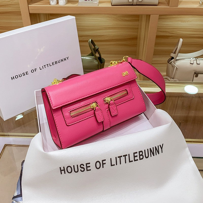 VLOVELAW Spring New Special-Interest Design High-Grade Portable Small Square Bag Retro and Fashion All-Matching One-Shoulder Crossboby Bag