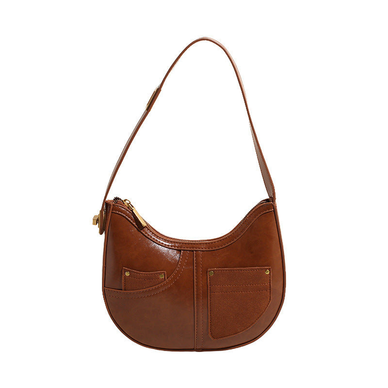 VLOVELAW 2025 High-end niche design bag women's popular new trendy versatile messenger bag fashionable one-shoulder underarm dumpling bag
