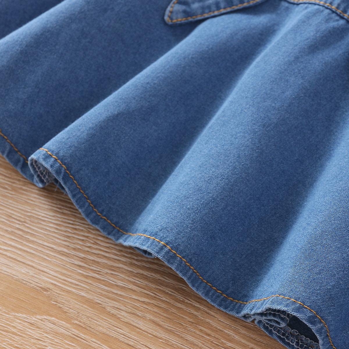 VLOVELAW Spring Girls' Denim Skirt Fashion Blue New Korean Style Little Girl Skirt Girl's Princess Dress