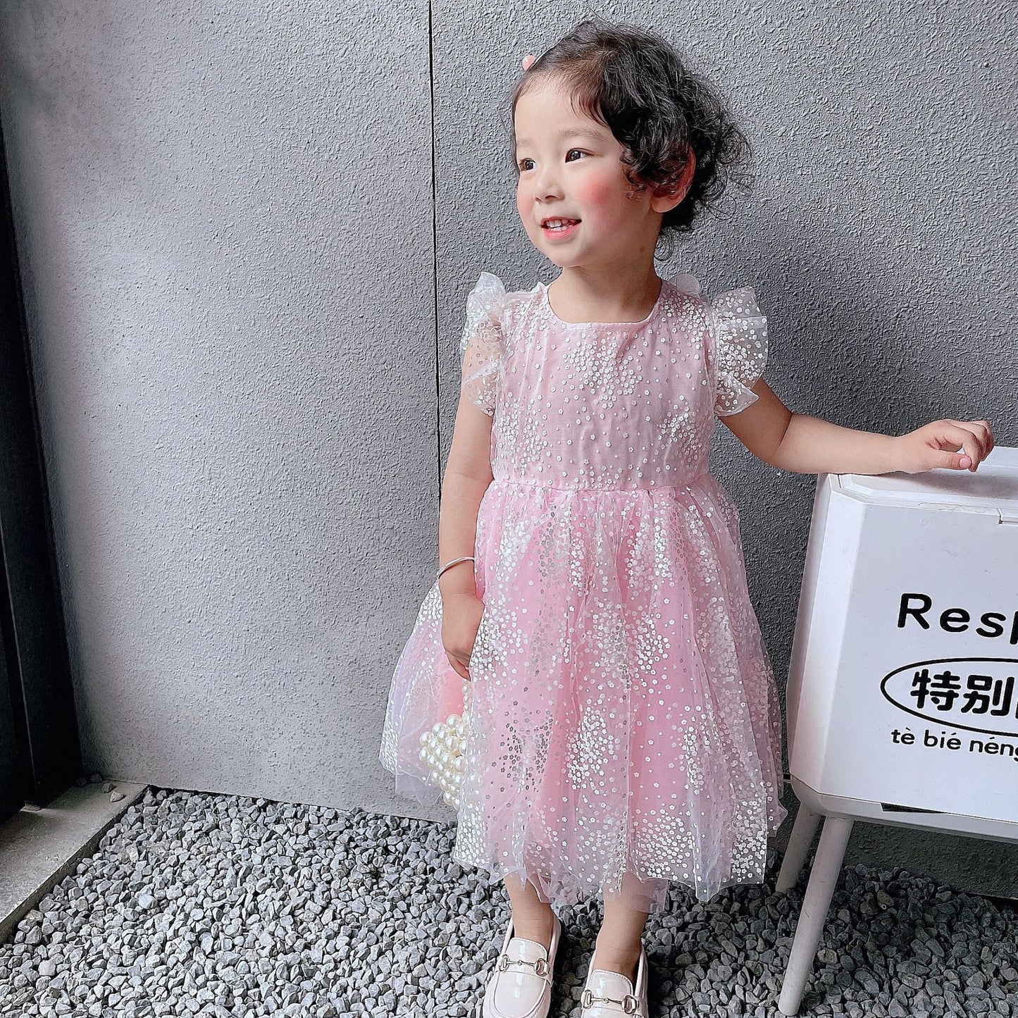 Girls' Dress Children's Clothing Wholesale 2025 Summer Western Style Butterfly Children's Princess Dress Baby Puffy Tulle Skirt