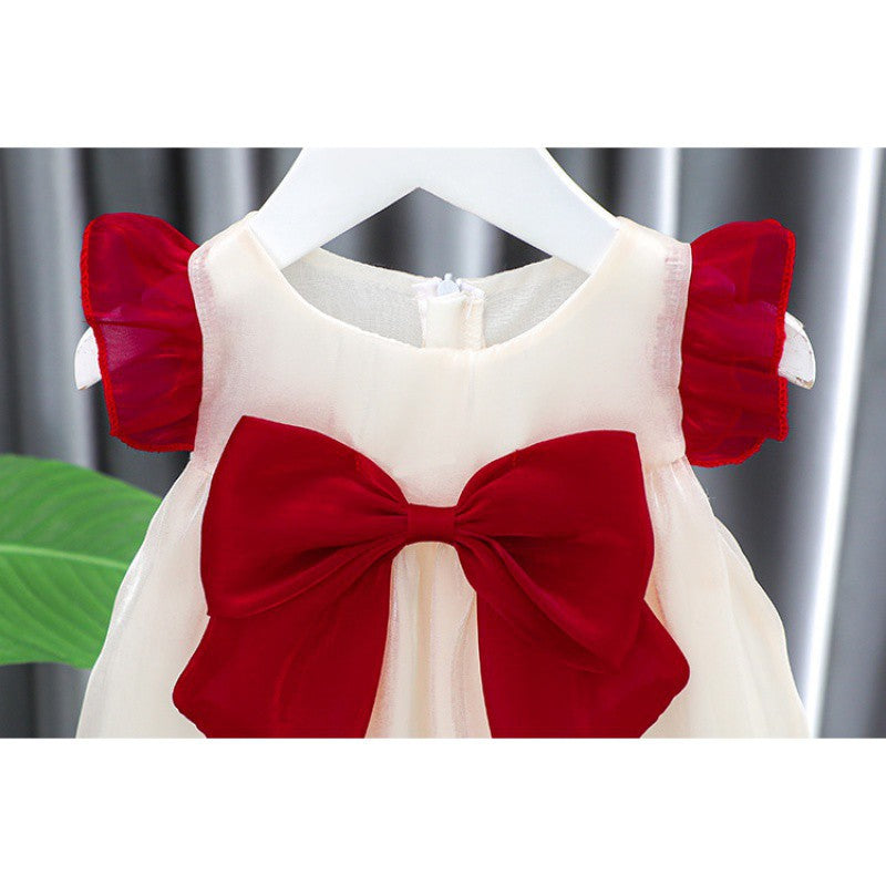 Little Girl Summer Cute One Year Old Celebration Dress Baby Summer Western Style Fashion 1 Princess Dress Girl Dress
