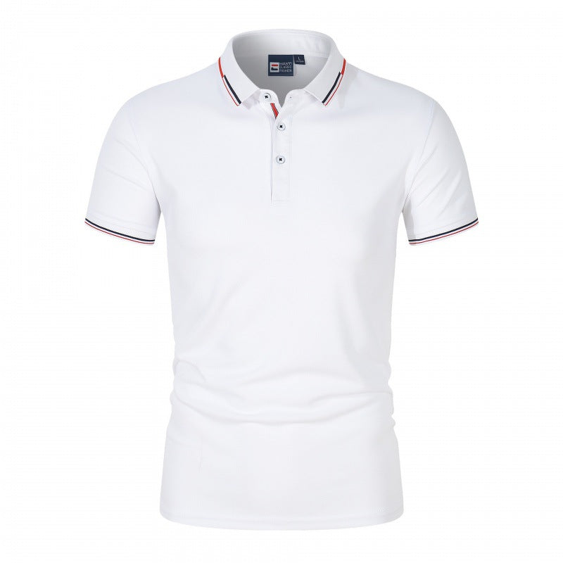 VLOVELAW 2025 Summer POLO shirt ZT-shirt black and white work clothes short-sleeved work clothes advertising cultural shirt printed logo