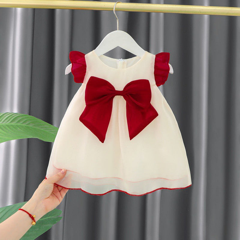 Little Girl Summer Cute One Year Old Celebration Dress Baby Summer Western Style Fashion 1 Princess Dress Girl Dress