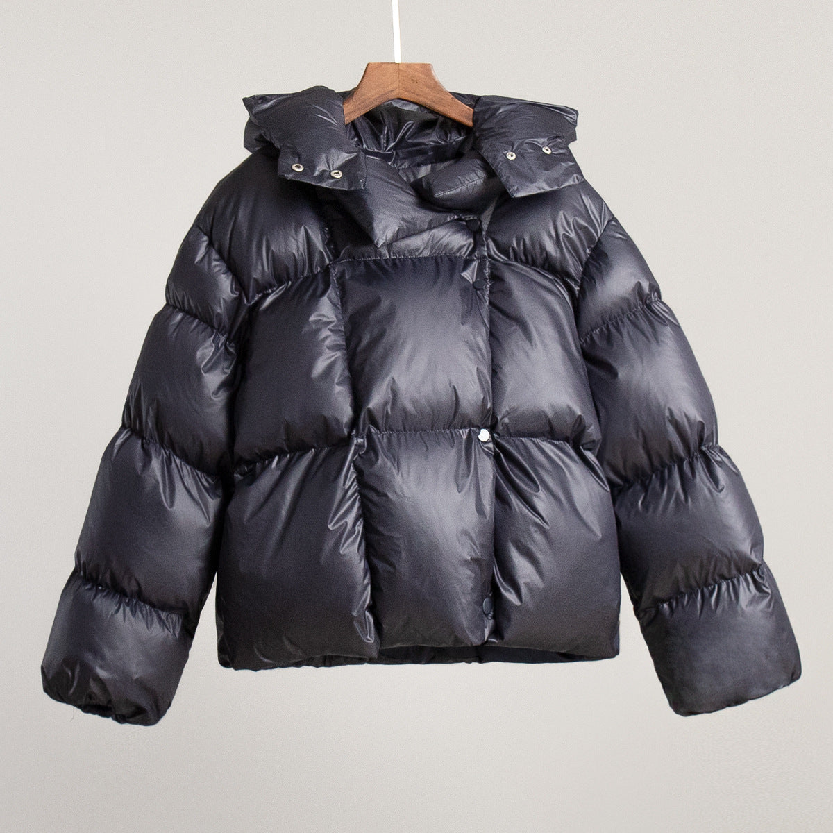 KKBOXLY 2025 cotton-padded clothes New winter women's bread clothes cotton-padded jackets trendy personalized street short hooded cotton-padded jackets