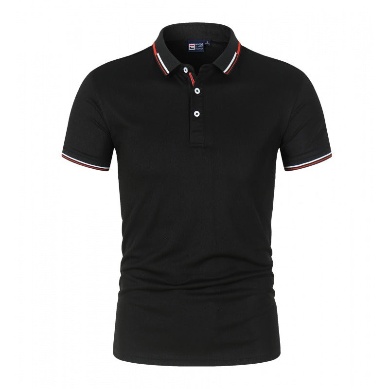 VLOVELAW 2025 Summer POLO shirt ZT-shirt black and white work clothes short-sleeved work clothes advertising cultural shirt printed logo