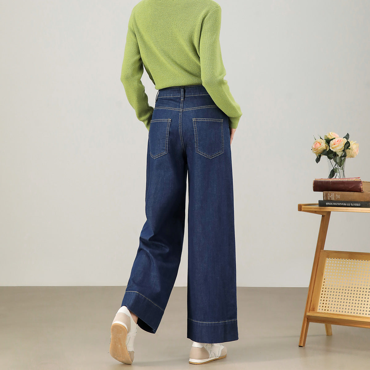 2025 Imported Turkish fabric jeans! A pair of soft and comfortable straight wide-leg pants that are not greasy to wear can be traced back to the source!