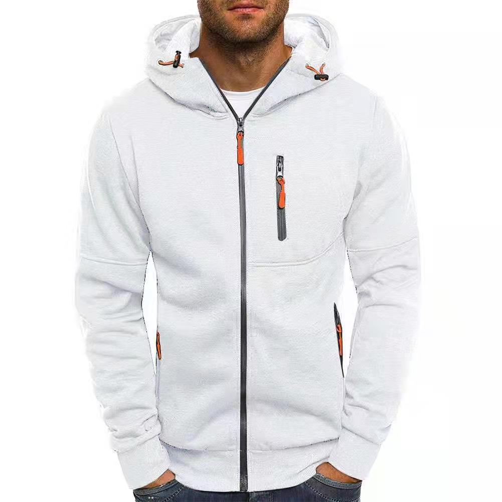 VLOVELAW 2025 popular Cross-New Hot Trade Autumn Spring Men's Sports Fitness Casual Jacquard Zipper Sweater Cardigan Hooded Jacket