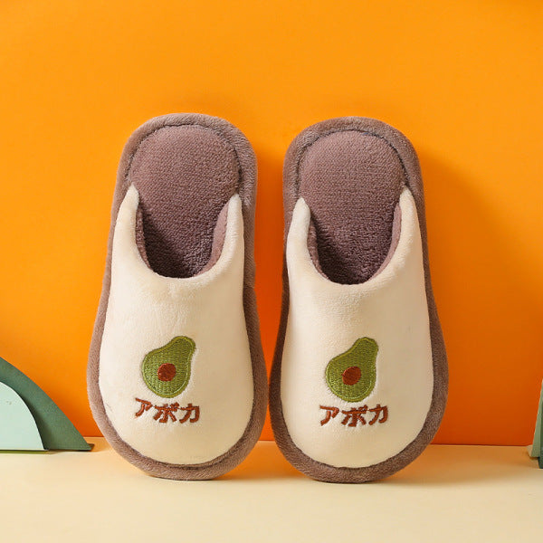 VLOVELAW Autumn and Winter New Children's Cotton Slippers Parent-Child Cartoon Wool Sleeper Fleece-lined Warm Indoor Home Cotton Slippers Wholesale