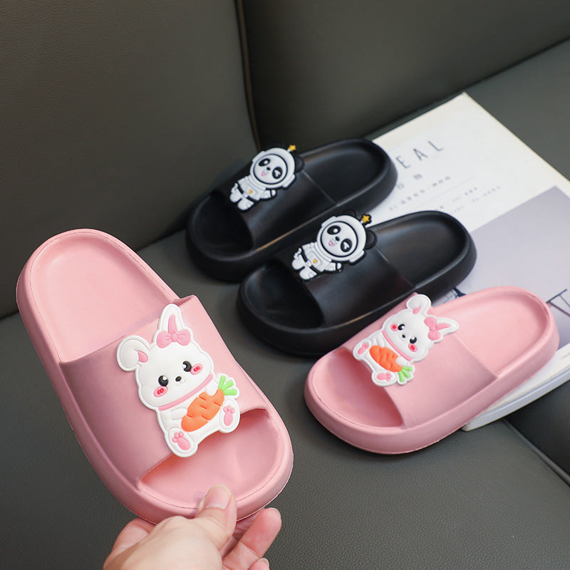VLOVELAW Children's Slippers Eva Boys and Girls Summer Outwear Non-Slip Baby Shit Feeling Kid Cartoon Cute Flip Flops