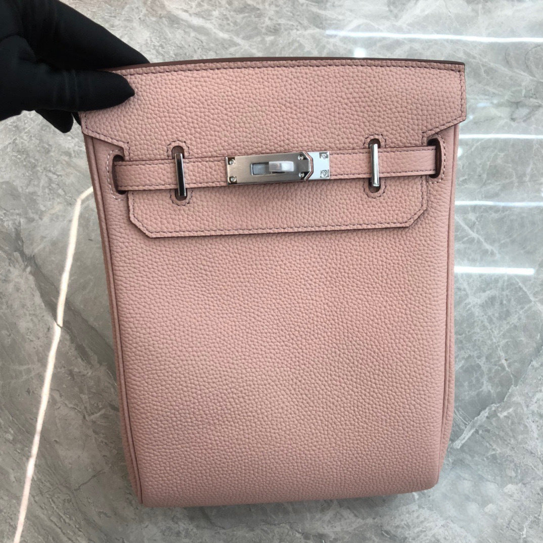 VLOVELAW 2025 Universal bag popular new Kai breast bag togo cowhide simple and fashionable shoulder bag first layer cowhide oblique backpack