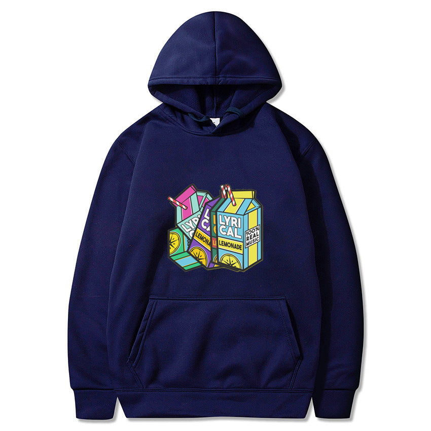 VLOVELAW 2025 lyrical lemonade lemon print fleece hooded sweater men and women hoodies