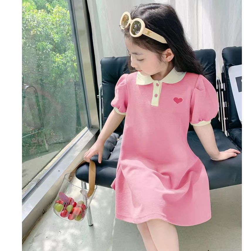 VLOVELAW Girls' Summer Dress Dress Children's Princess Dress Summer Western Style Summer Girls' New Dress Summer Children's Clothing for Women