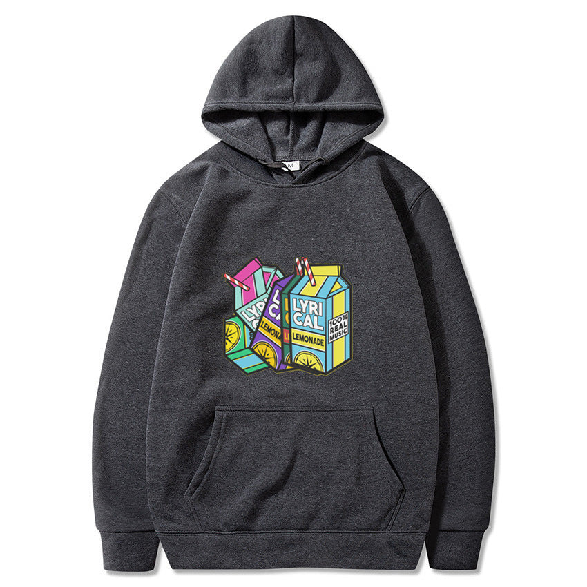 VLOVELAW 2025 lyrical lemonade lemon print fleece hooded sweater men and women hoodies