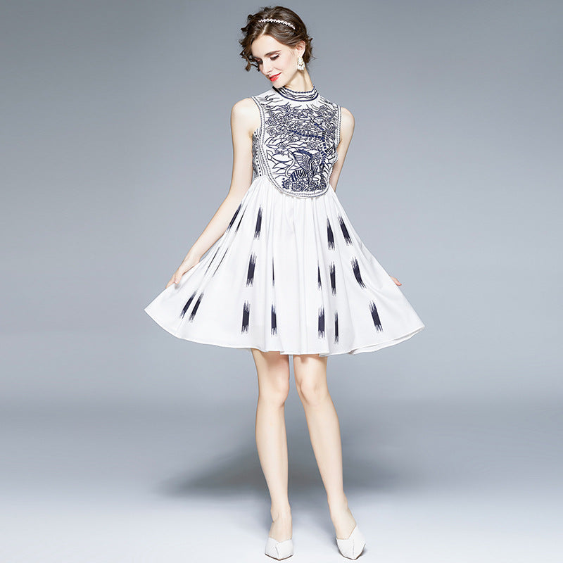 2021 new dress female summer small temperament slim skirt fairy Mori princess skirt