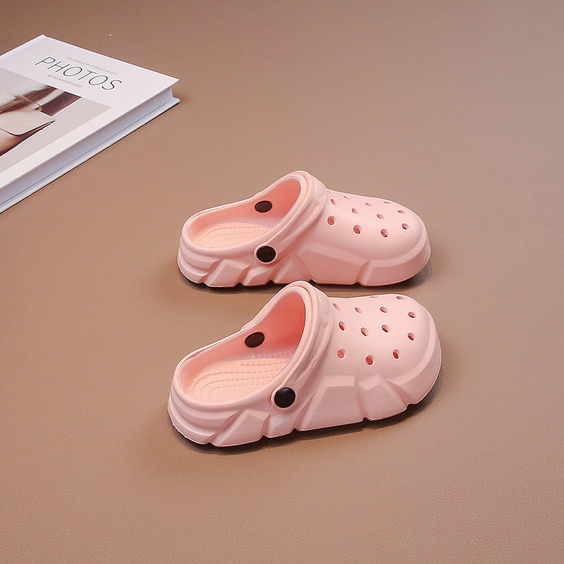 VLOVELAW Slip-on Hole Shoes Boys' Sandals Summer Breathable Medium and Big Children Lightweight Girls' Sandals Beach Shoes