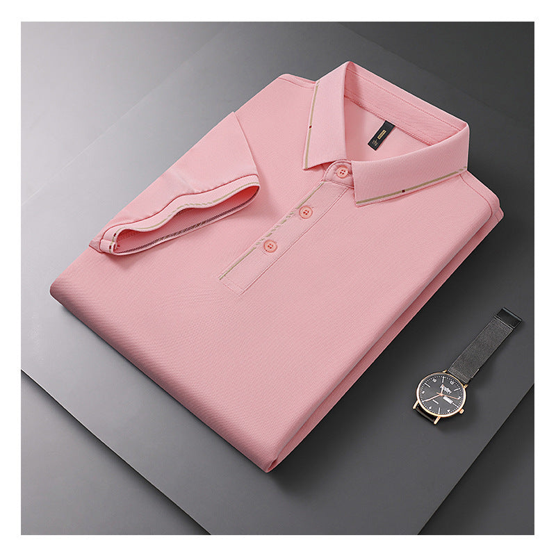 VLOVELAW 2025 POLO Shirt Summer Men's Lapel Men's Short Sleeve T-Shirt Sports Casual Versatile Breathable Men's Lapel Top