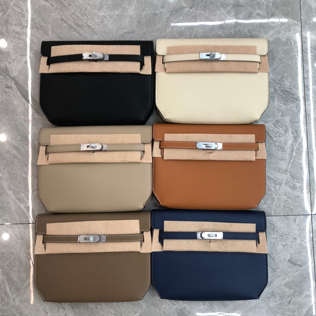 VLOVELAW 2025 New fashion retro underarm shoulder bag genuine leather palm pattern cowhide Kai bag underarm street trend messenger bag