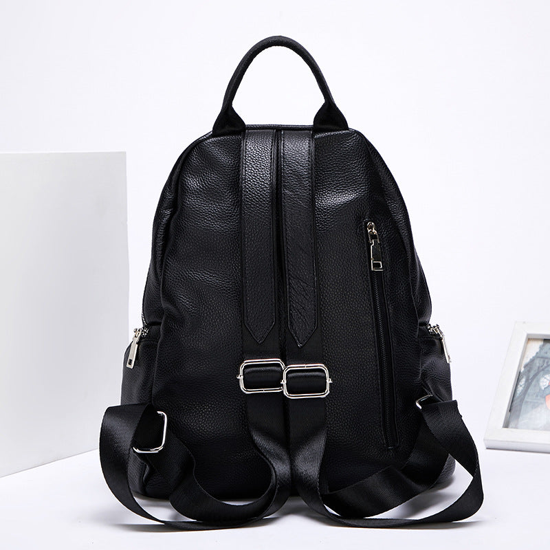 VLOVELAW 2025 Backpack women's popular new trendy Korean version of simple fashion soft leather leather first layer cowhide large capacity women's backpack