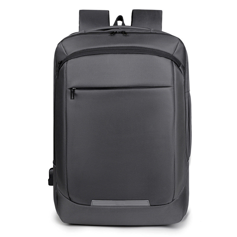 2025 Business backpack fashionable new large-capacity simple travel bag casual men's computer backpack male student schoolbag