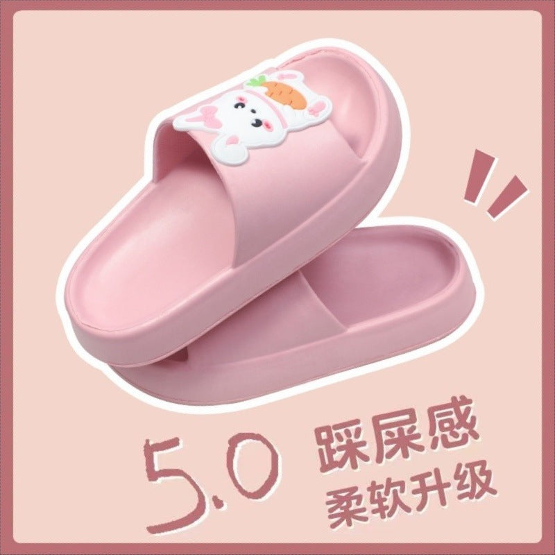 VLOVELAW Children's Slippers Eva Boys and Girls Summer Outwear Non-Slip Baby Shit Feeling Kid Cartoon Cute Flip Flops