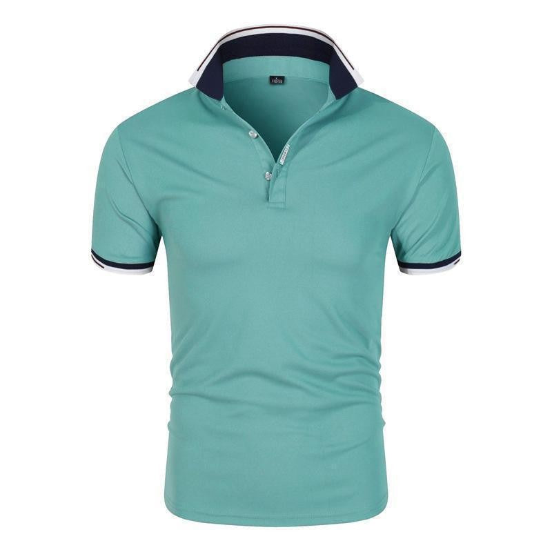 VLOVELAW 2025 Summer business men's polo shirt solid color cotton short-sleeved youth popular casual POLO shirt lapel short-sleeved T-shirt