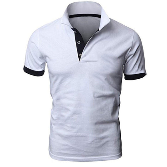VLOVELAW 2025 Men's Polo Shirt Korean Version  Spring/Summer Slim-fit Fashion Short Sleeve Polo Shirt, Youth Casual Lapel T-Shirt Men's Wear