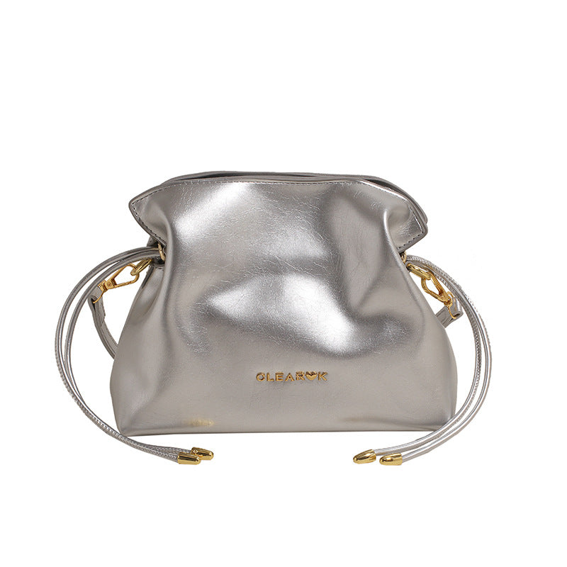 VLOVELAW 2025 Bag Korean high-end versatile bucket bag popular new fashionable solid color shoulder bag women's simple messenger bag