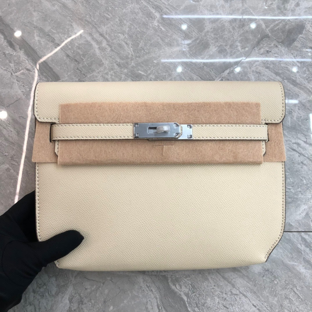 VLOVELAW 2025 New fashion retro underarm shoulder bag genuine leather palm pattern cowhide Kai bag underarm street trend messenger bag