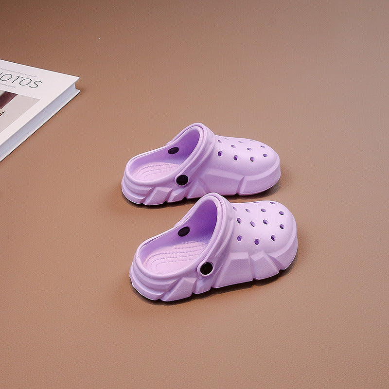 VLOVELAW Slip-on Hole Shoes Boys' Sandals Summer Breathable Medium and Big Children Lightweight Girls' Sandals Beach Shoes
